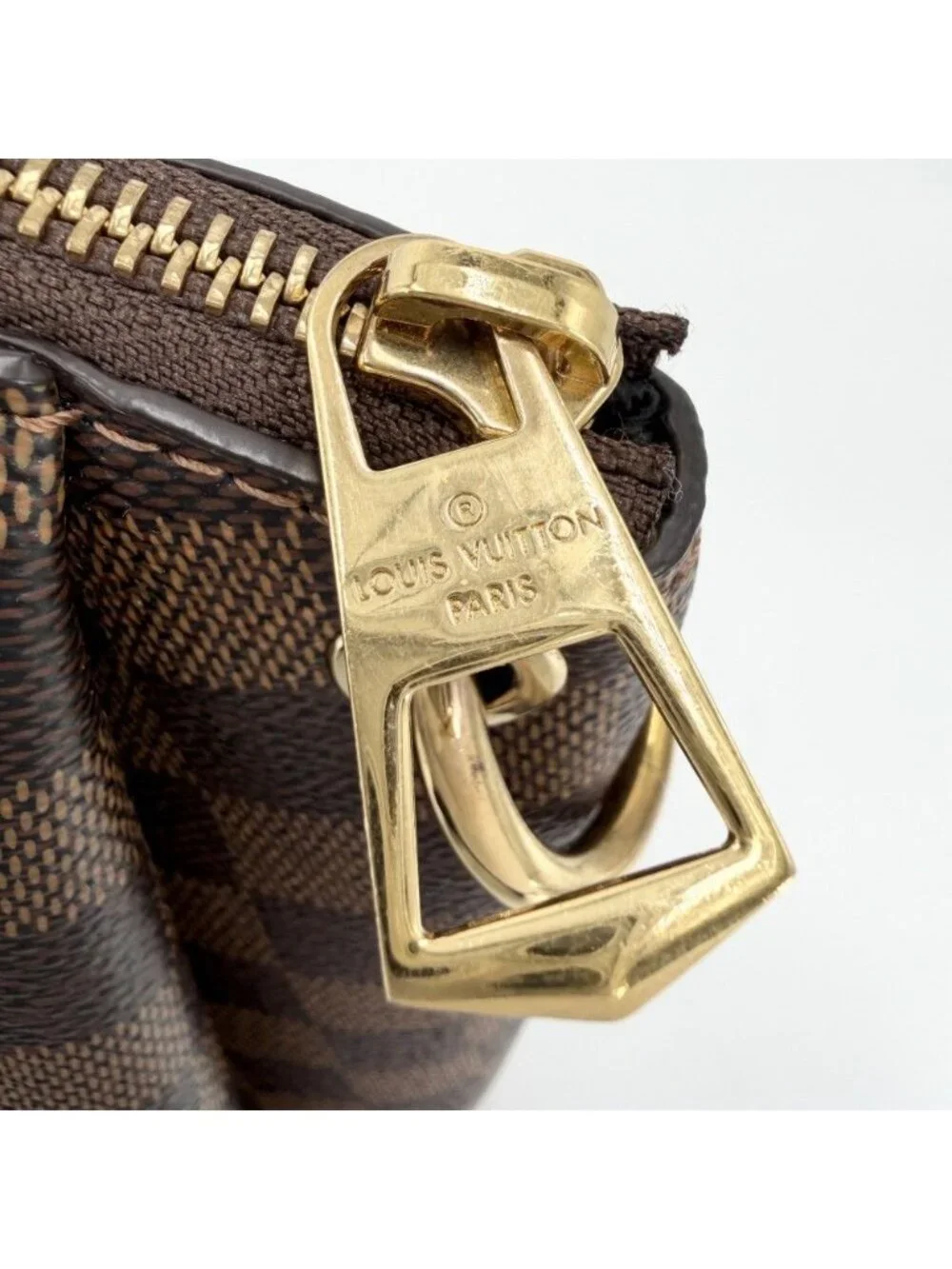 Louis Vuitton 2-Way Damier Odeon Tote MM Handbag Shoulder Bag Crossbody Brown